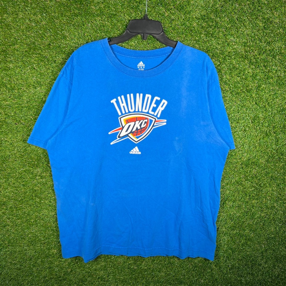 Adidas Oklahoma City Thunder Kevin Durant 35 Shirt Blue Mens XL‎ NBA Basketball